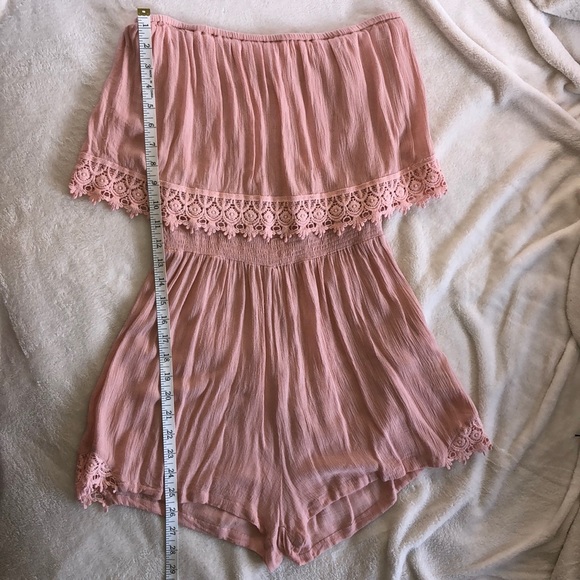Cotton On Pink Off the Shoulder Romper - Picture 5 of 6